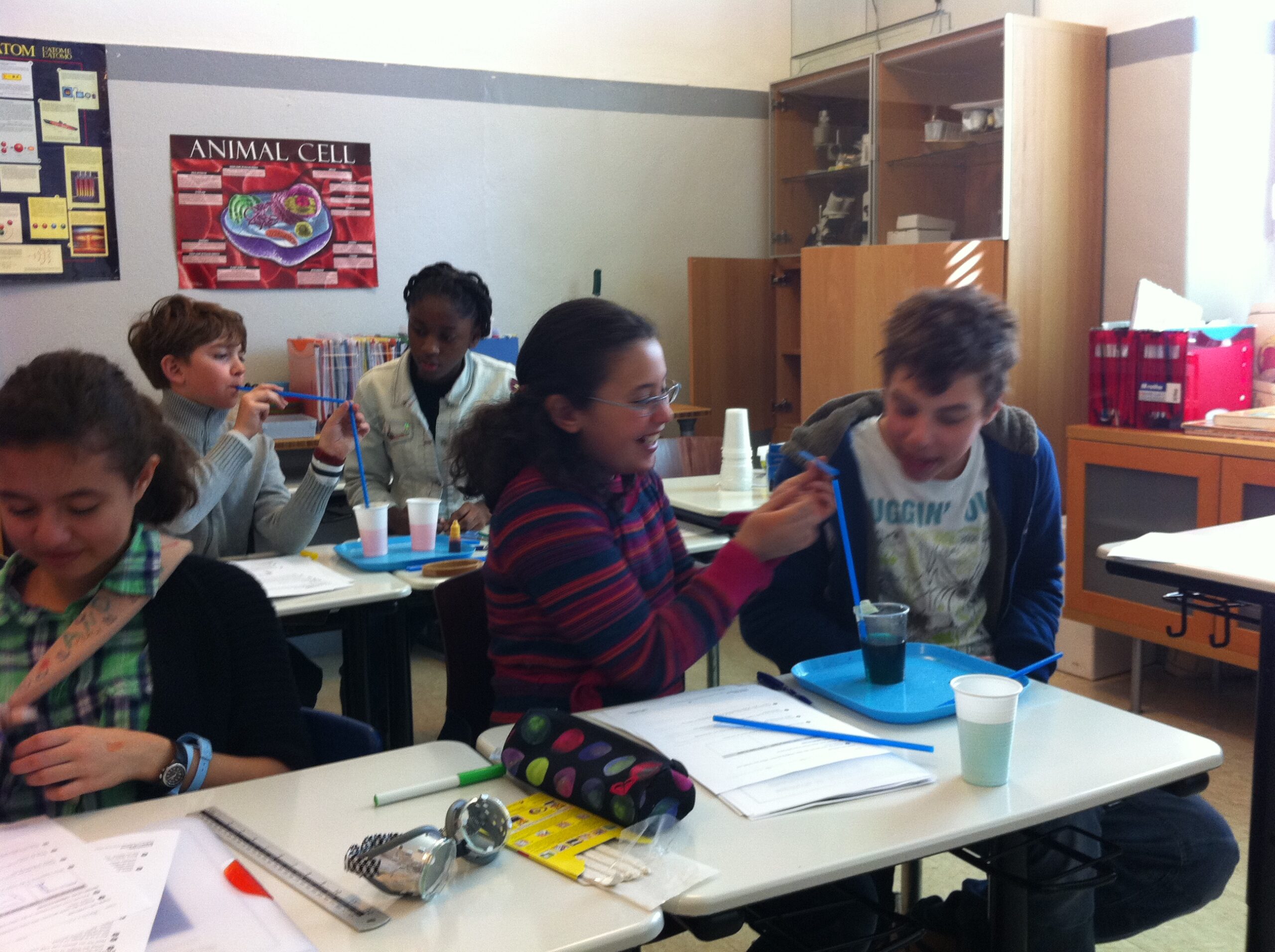 Collège expériences physique